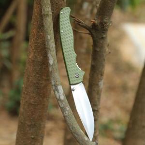 WK02207 Plastic Green Folding Outdoor Pocket Hunting Knife 