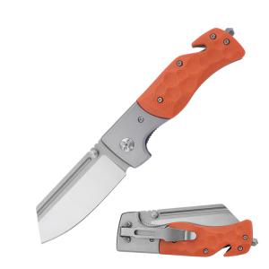 WK06279 Orange Folding Outdoor Pocket Hunting Knife