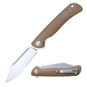 WK06411 Good Folding Outdoor Pocket Orange G10 Camping Knife