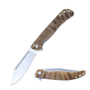 WK06416 Sheep Horn Pocket Orange 8cr Camping Knife 